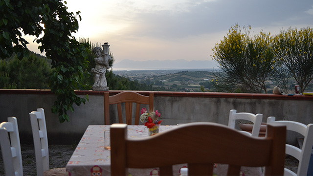 essen mit Meerblick